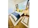 Bright bedroom with queen bed and wood floors at 17234 N 28Th St, Phoenix, AZ 85032