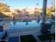 Relaxing backyard oasis featuring a sparkling pool and patio furniture at 17234 N 28Th St, Phoenix, AZ 85032