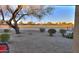 Landscaped backyard with golf course view at 2422 E Antigua Dr, Casa Grande, AZ 85194