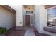 Inviting front entrance with pathway and decorative door at 2705 E Verbena Dr, Phoenix, AZ 85048