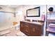 Spa-like bathroom with double vanity and large walk in shower at 2806 N 82Nd St, Scottsdale, AZ 85257