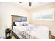 Bedroom with queen-size bed and plantation shutters at 2806 N 82Nd St, Scottsdale, AZ 85257