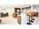 Modern kitchen with granite countertops, an island, and bar seating at 2806 N 82Nd St, Scottsdale, AZ 85257