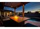 Cozy patio with fire pit and outdoor dining area at 2806 N 82Nd St, Scottsdale, AZ 85257