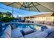 Relaxing poolside patio with comfortable seating at 2806 N 82Nd St, Scottsdale, AZ 85257