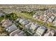 Aerial view of neighborhood homes and landscape at 3045 E Bloomfield Pkwy, Gilbert, AZ 85296