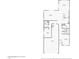 One-story floor plan, featuring a living room, kitchen, and bedroom at 3045 E Bloomfield Pkwy, Gilbert, AZ 85296