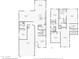 Two-story home floor plan, showcasing bedrooms and living spaces at 3045 E Bloomfield Pkwy, Gilbert, AZ 85296