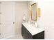 Elegant bathroom features a marble vanity, double sinks, and frameless glass shower at 6140 E Calle Tuberia --, Scottsdale, AZ 85251