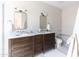 Double vanity bathroom with marble countertops and soaking tub at 6140 E Calle Tuberia --, Scottsdale, AZ 85251