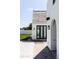 Whitewashed brick exterior with a charming shed and landscaped pathway at 6140 E Calle Tuberia --, Scottsdale, AZ 85251