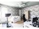 Home office features cloud wallpaper, built-in cabinetry, and a workspace at 6140 E Calle Tuberia --, Scottsdale, AZ 85251