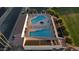 Community pool with lap lanes and lounging areas at 8144 E Kilarea Ave, Mesa, AZ 85209