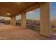 Spacious covered patio with stunning sunset views and mountain backdrop at 10031 N Palisades Blvd, Fountain Hills, AZ 85268