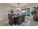 Elegant dining room featuring a large table, chandelier, and stunning views at 10031 N Palisades Blvd, Fountain Hills, AZ 85268