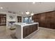 Modern kitchen with large island, ample cabinetry, and high-end finishes at 10031 N Palisades Blvd, Fountain Hills, AZ 85268