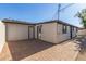 Updated backyard with paved patio and gravel area at 1018 S Butte Ave, Tempe, AZ 85281