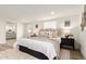 Bright main bedroom with neutral colors and stylish decor at 1018 S Butte Ave, Tempe, AZ 85281