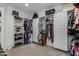 Bright walk-in closet with plenty of hanging and shelf storage at 10556 E Relativity Ave, Mesa, AZ 85212