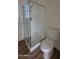 Bathroom with shower and toilet at 11215 W Heatherbrae Dr, Phoenix, AZ 85037