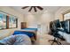 Spacious bedroom with window views and a workspace at 12824 E Jenan Dr, Scottsdale, AZ 85259