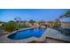 Spacious pool and patio area with plenty of room for relaxing at 12824 E Jenan Dr, Scottsdale, AZ 85259