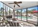 Relaxing screened patio overlooking the refreshing pool at 13232 N 54Th Dr, Glendale, AZ 85304