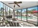 Relaxing screened porch overlooking the pool at 13232 N 54Th Dr, Glendale, AZ 85304