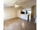 Living room with tile floors and a high ceiling with ceiling fan at 1638 E Sandra Ter, Phoenix, AZ 85022