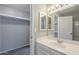 Bathroom with vanity, sink, and mirrored medicine cabinet at 1645 W Baseline Rd # 2075, Mesa, AZ 85202