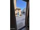 View of backyard from entryway, showing a small patio area at 1727 W Pollack St, Phoenix, AZ 85041