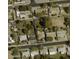 Aerial view of a single-Gathering home with a large backyard in a residential neighborhood at 178 W Harrison St, Chandler, AZ 85225