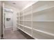 Walk-in pantry with ample shelving for storage at 18404 W Long Lake Rd, Goodyear, AZ 85338