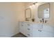 Bright bathroom with double vanity and updated fixtures at 19241 N 4Th Pl, Phoenix, AZ 85024