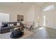 Living room with high ceilings, fireplace and access to entry at 19241 N 4Th Pl, Phoenix, AZ 85024