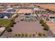 Aerial view of a luxury home with a pool and expansive backyard at 21987 E Stacey Rd, Queen Creek, AZ 85142