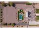 Aerial view of house, pool and large lot at 21987 E Stacey Rd, Queen Creek, AZ 85142