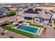 Relaxing pool area with patio furniture and pergola at 21987 E Stacey Rd, Queen Creek, AZ 85142