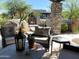 Relaxing patio with seating area and desert landscaping at 2305 Fox Tail --, Carefree, AZ 85377