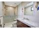 Modern bathroom with walk-in shower and updated vanity at 24258 N 91St St, Scottsdale, AZ 85255