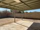 Covered patio area in the backyard at 2429 E Calypso Ave, Mesa, AZ 85204