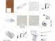 Bathroom finishes showcase wood cabinets, quartz countertop, showerhead, toilet, and accessories at 24642 N 123Rd Pl # 114, Scottsdale, AZ 85255