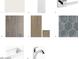 Selection of finishes showing white walls, wood floors, tile, sink, and chrome hardware at 24642 N 123Rd Pl # 114, Scottsdale, AZ 85255