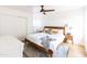 Bright bedroom with mid-century modern furniture and wood floors at 3715 N 9Th Pl, Phoenix, AZ 85014