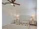 Bedroom with a ceiling fan and two nightstands at 3740 S 182Nd Ln, Goodyear, AZ 85338