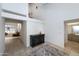 View down hallway with access to living room and bath at 4446 E Camelback Rd # 109, Phoenix, AZ 85018