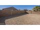 Backyard with gravel and block wall at 44865 W Horse Mesa Rd, Maricopa, AZ 85139