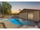 Relaxing kidney-shaped pool and spa, perfect for entertaining at 4944 E Windrose Dr, Scottsdale, AZ 85254