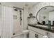 Elegant bathroom with marble vanity and a walk-in shower at 6318 N 14Th St, Phoenix, AZ 85014