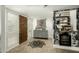 Entryway with a wet bar, unique wallpaper, and decorative flooring at 6318 N 14Th St, Phoenix, AZ 85014